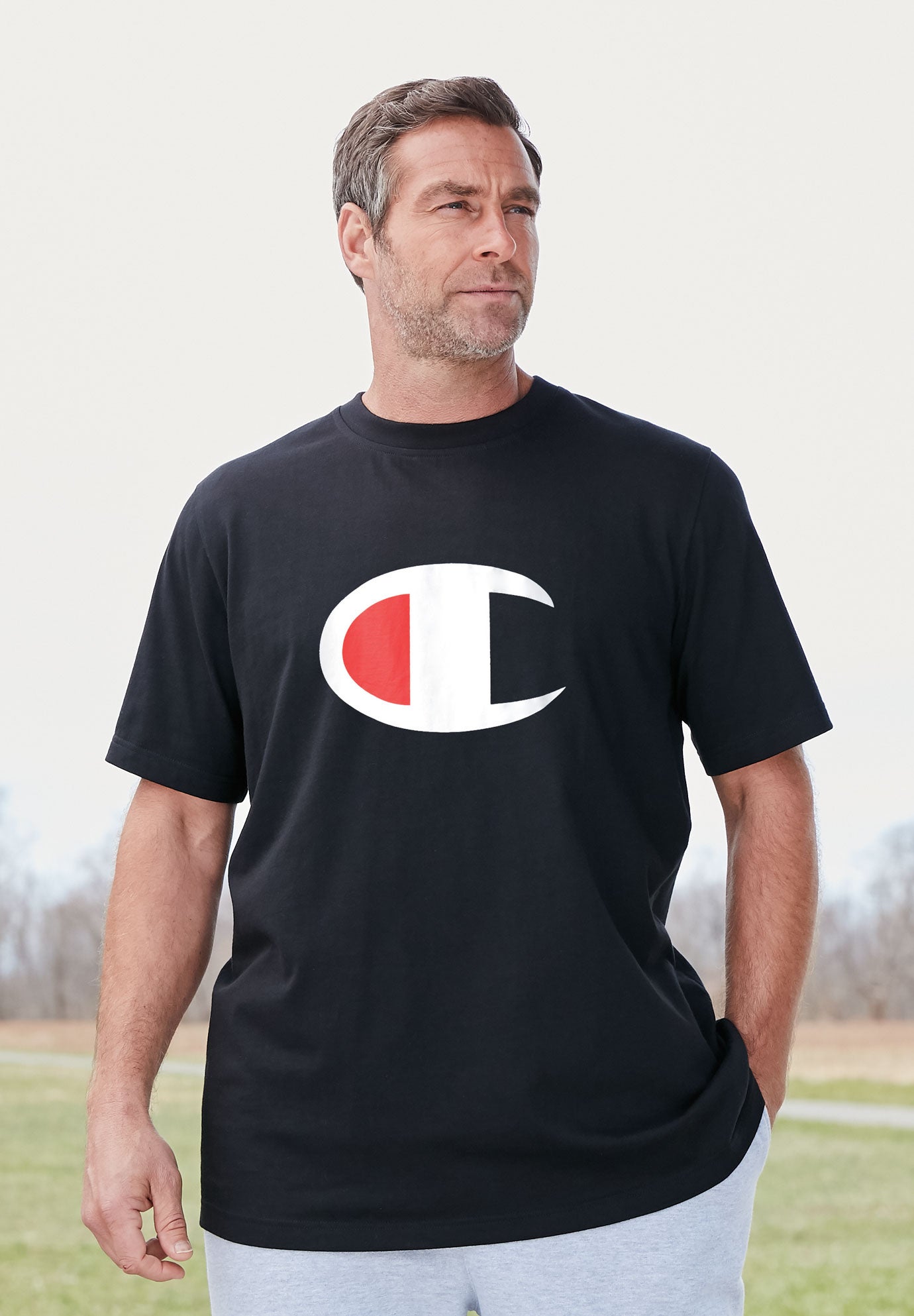 Large Logo Tee by Champion® image number 1