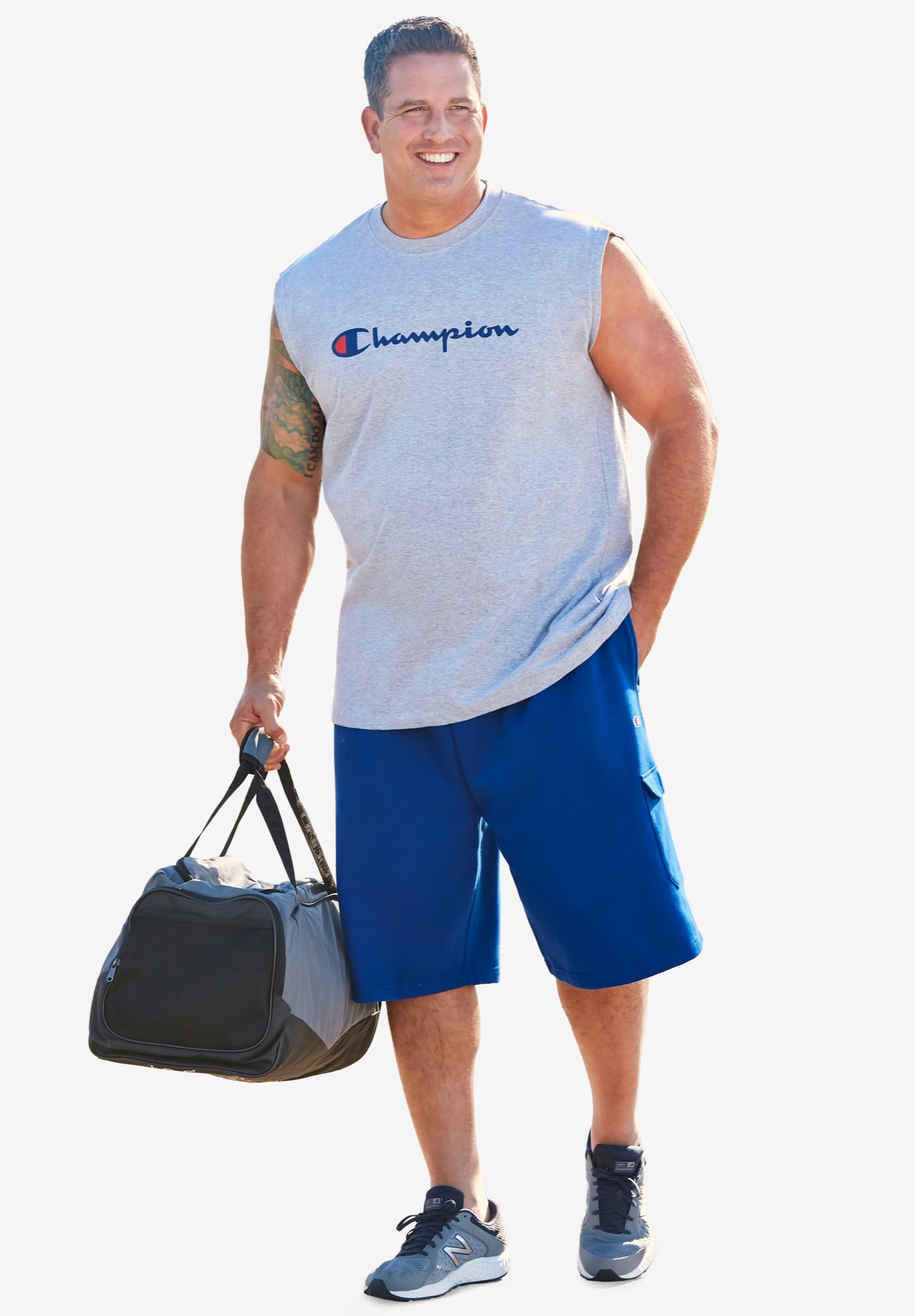 Champion&reg; Script Logo Muscle Tee image number 0
