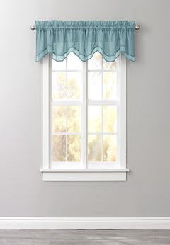 BH Studio Sheer Voile Layered Valance