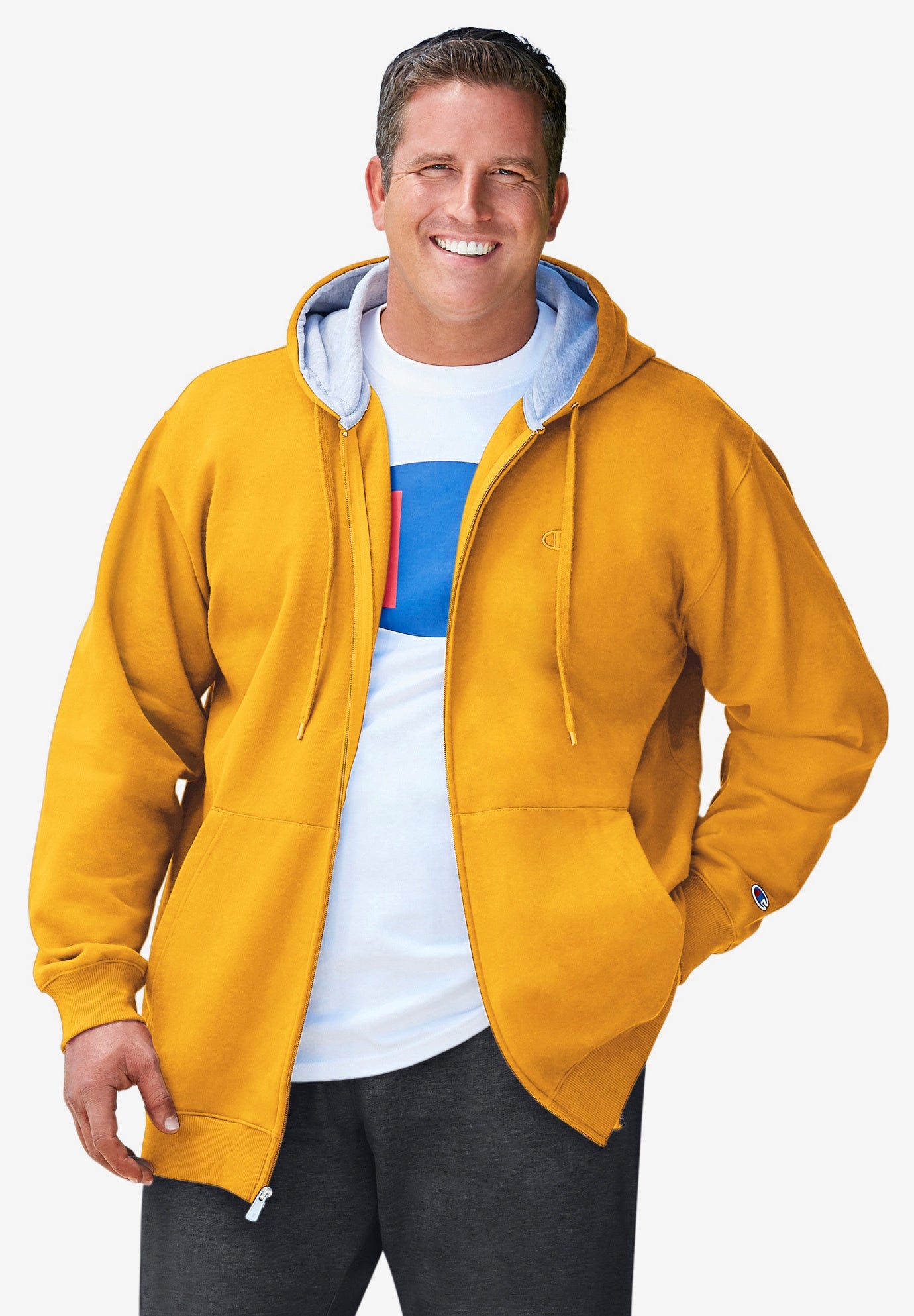 Champion&reg; Zip-Front Fleece Hoodie image number 0