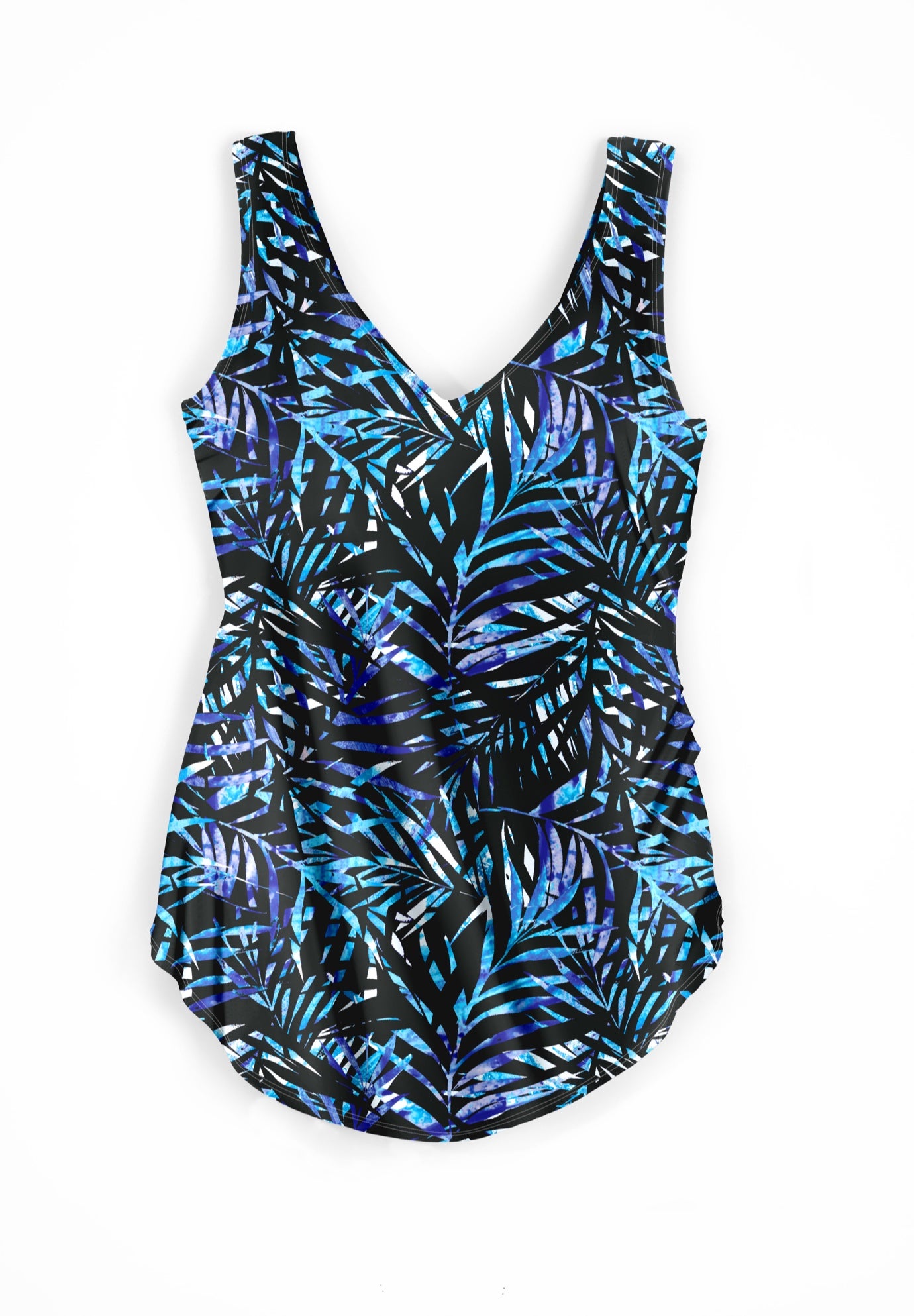 Sarong V-Neck Tummy Control One-Piece Swimsuit image number 2