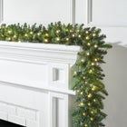 Pre-Lit Arrow-Tip 9' Garland image number null