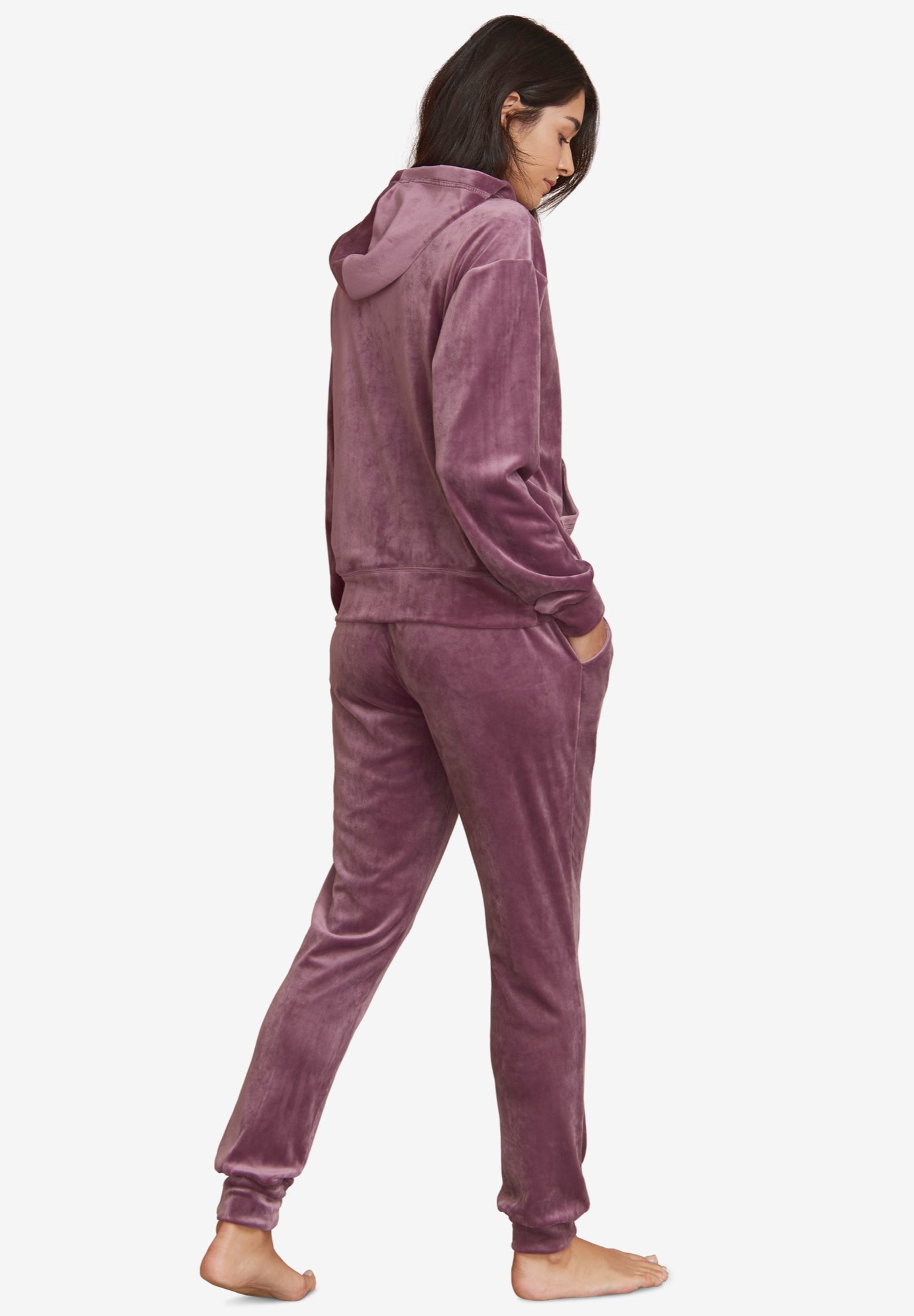 Stretch Velour Jogger Pull-on Pants image number 2