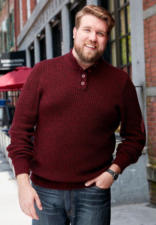 Henley Shaker Sweater image number 3