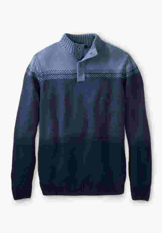 Henley Shaker Sweater image number 0