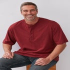 Shrink-Less Lightweight Henley T-Shirt image number null