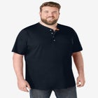 Shrink-Less Lightweight Henley T-Shirt image number null