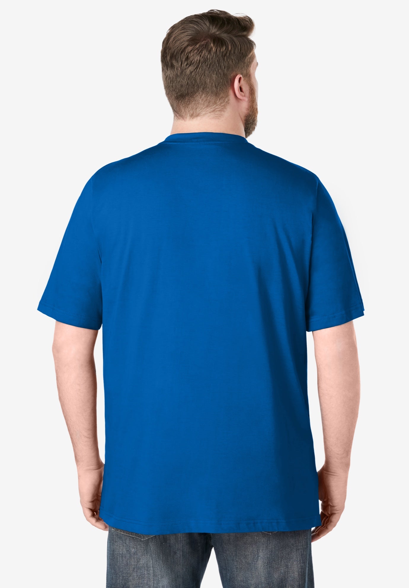 Shrink-Less Lightweight Henley T-Shirt image number 1