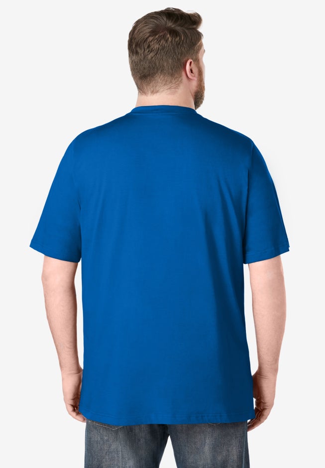 Shrink-Less Lightweight Henley T-Shirt image number 1