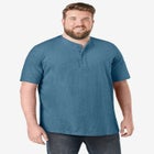 Shrink-Less Lightweight Henley T-Shirt image number null