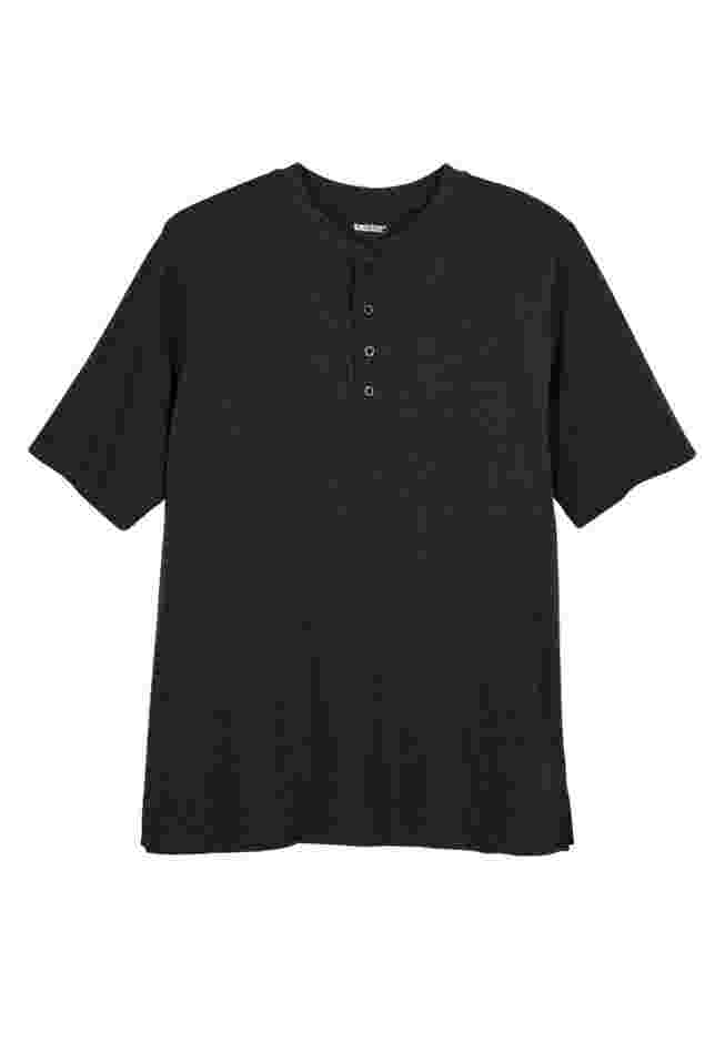 Shrink-Less Lightweight Henley T-Shirt image number 0