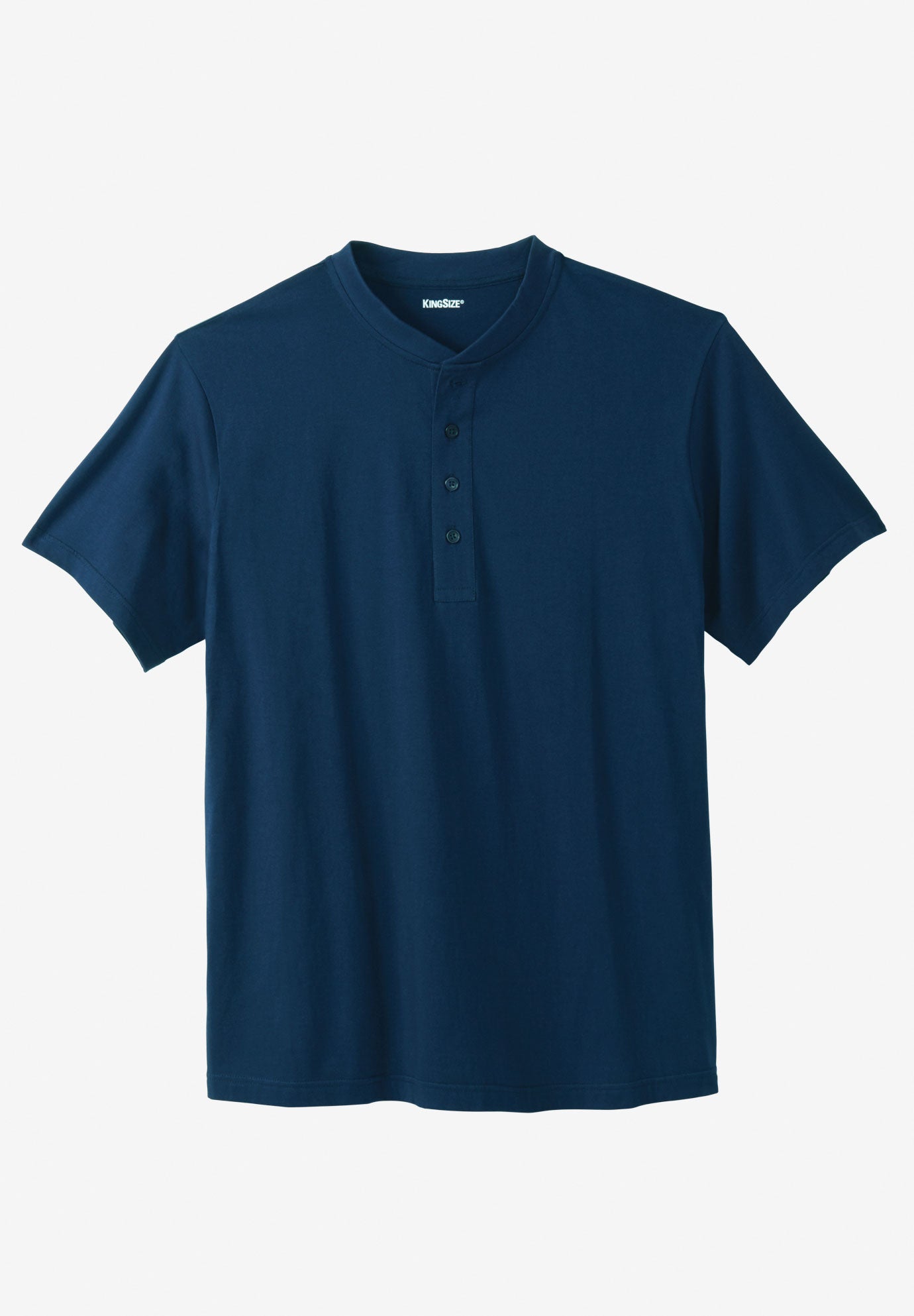 Shrink-Less Lightweight Henley T-Shirt image number 0