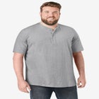 Shrink-Less Lightweight Henley T-Shirt image number null