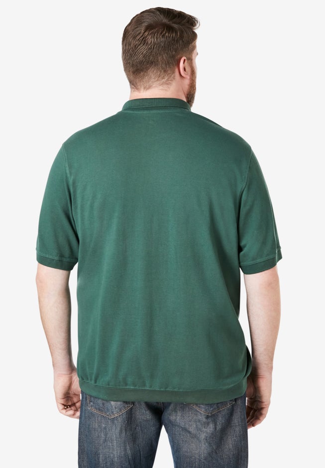 No Tuck Pocket Shrink-Less™ Cotton Polo Shirt image number 1
