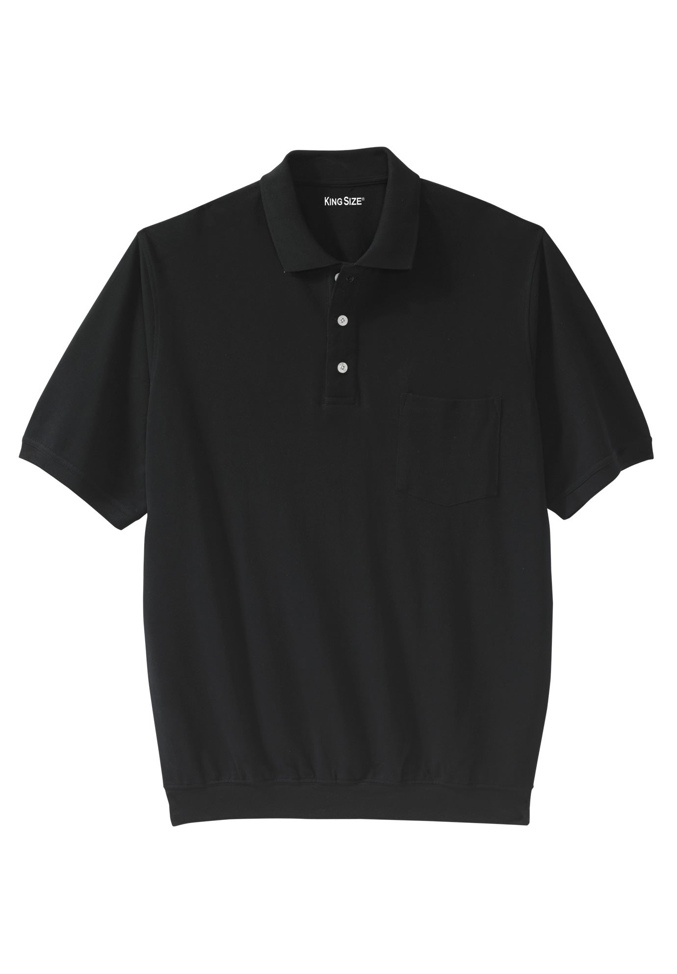 No Tuck Pocket Shrink-Less&trade; Cotton Polo Shirt image number 1