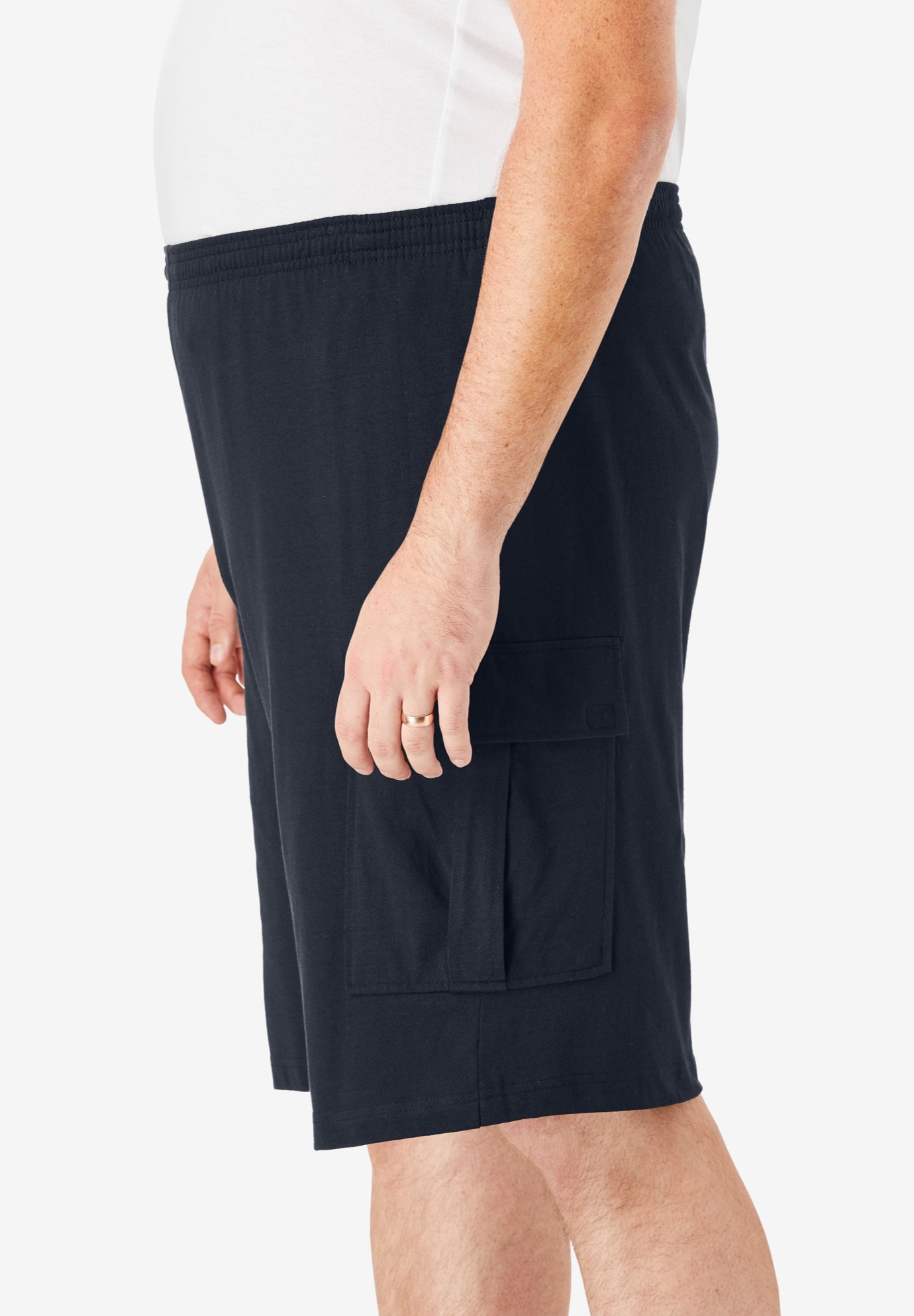 Lightweight Jersey Cargo Shorts, 3-Pack image number 2