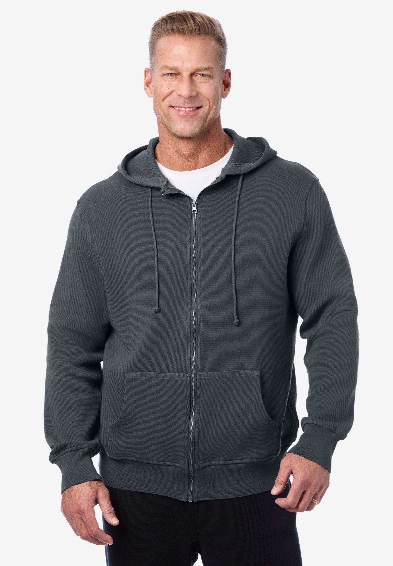 Heavyweight Double Knit Zip Hoodie image number 0