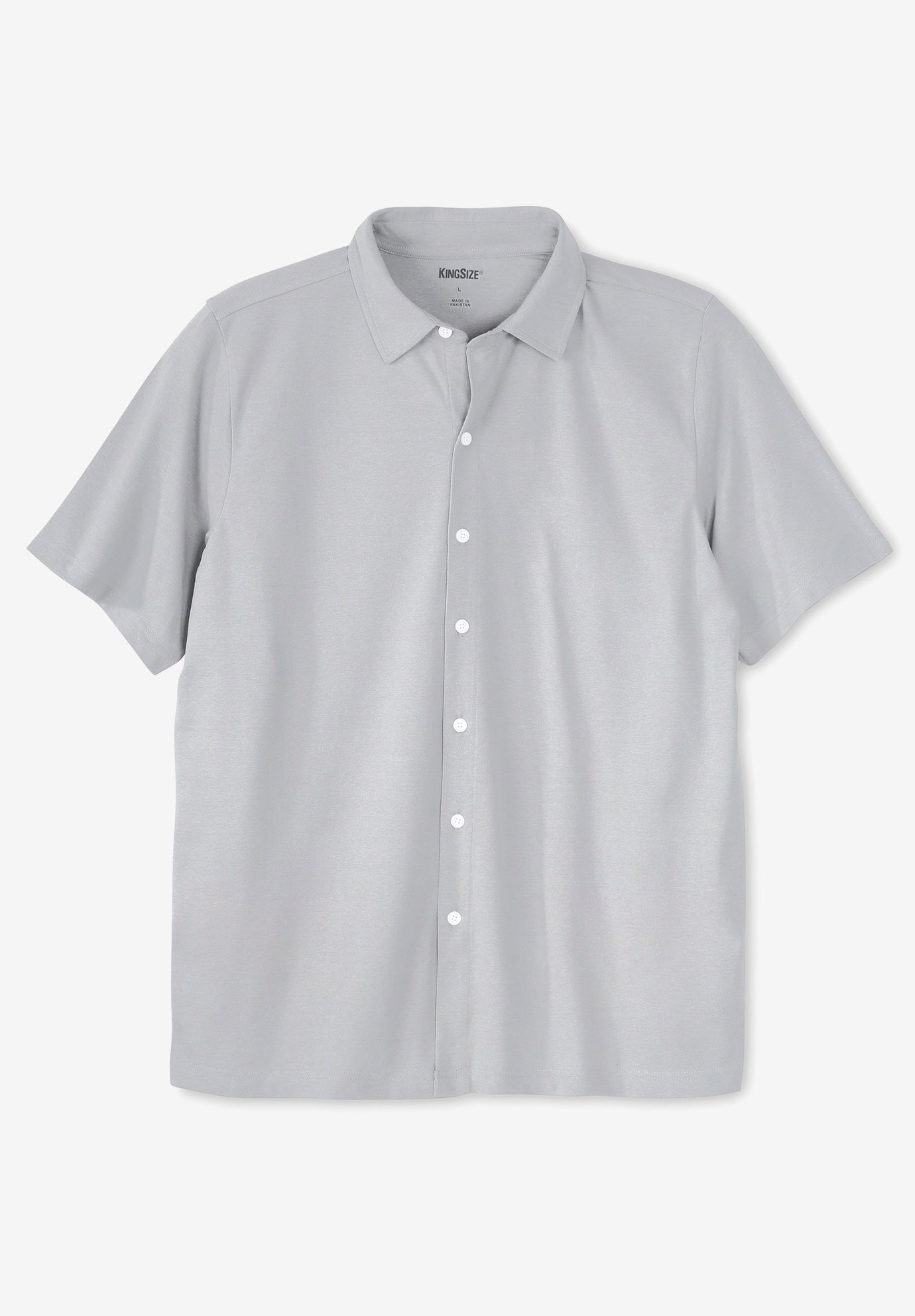 Lightweight Stretch Mesh Piqué Button Down Shirt image number 0