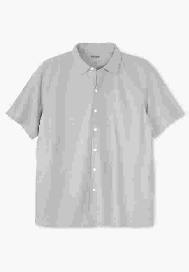 Lightweight Stretch Mesh Piqué Button Down Shirt image number 0