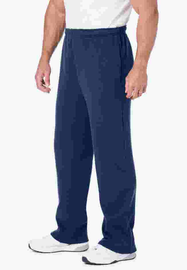 Heavyweight Double Knit Open Bottom Sweatpants image number 2
