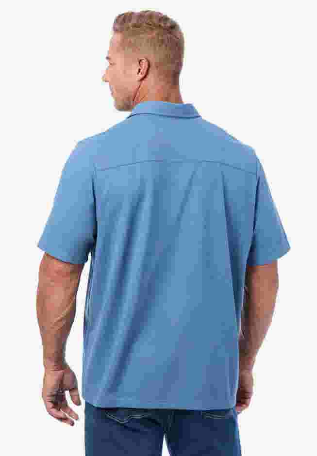 Lightweight Stretch Mesh Pique Polo image number 1