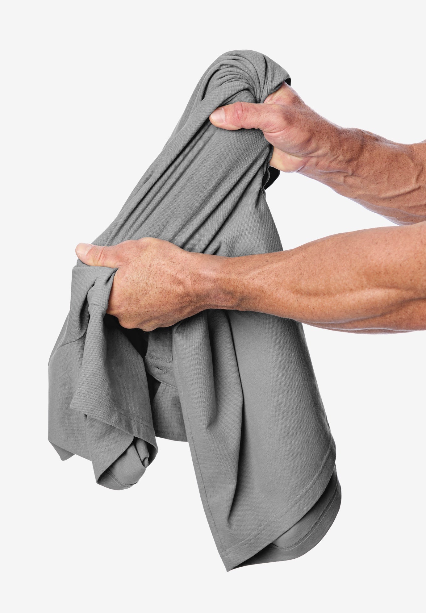 Lightweight Stretch Mesh Pique Polo image number 3