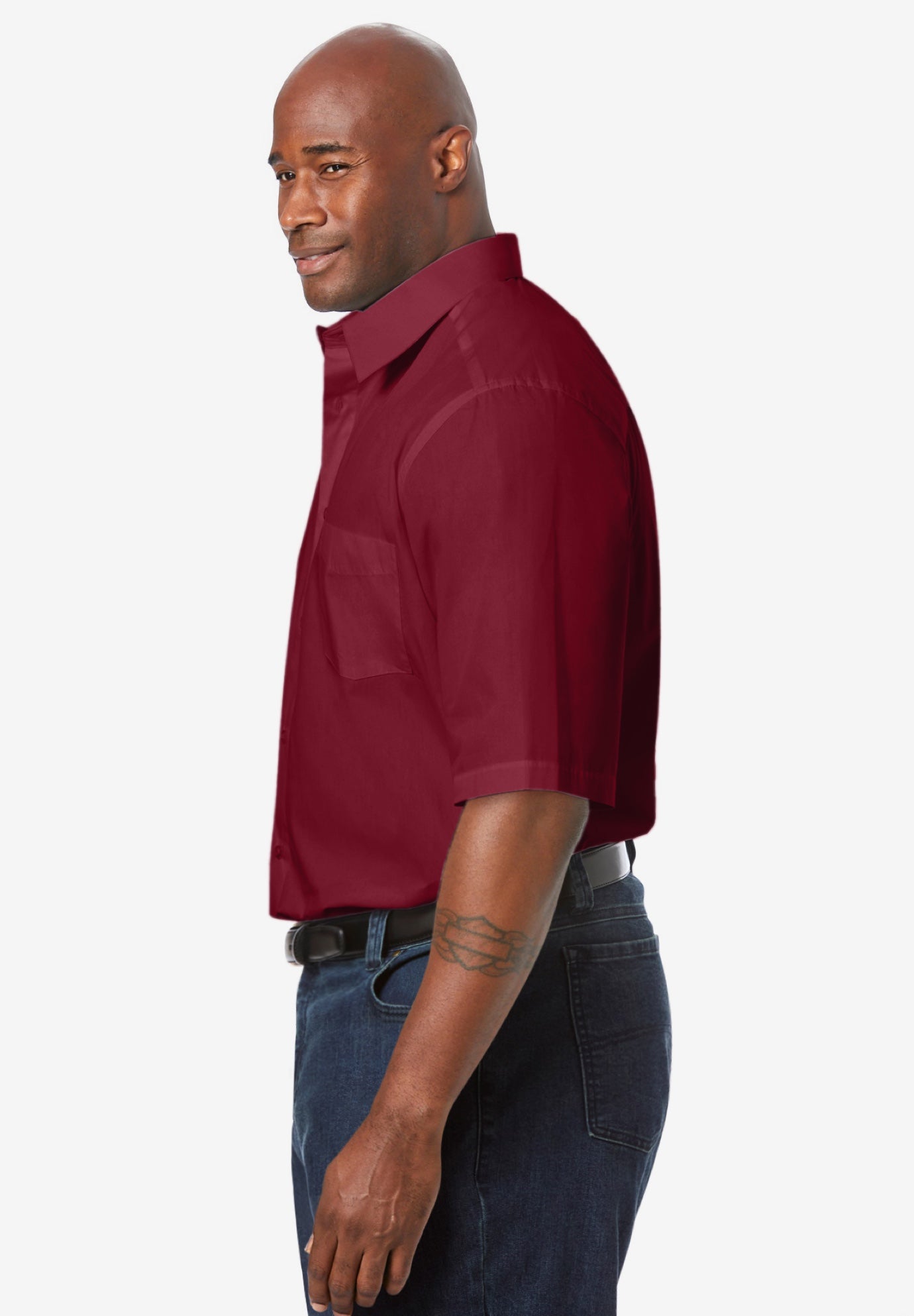 Wrinkle-Free Short-Sleeve Dress Shirt image number 2