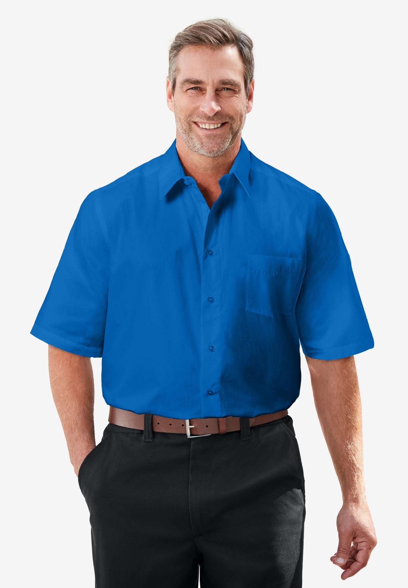 Wrinkle-Free Short-Sleeve Dress Shirt image number 0
