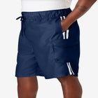 10" Double Stripe Swim Board Shorts image number null