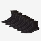 1/4" Length Cushioned Crew 6 Pack Socks image number null