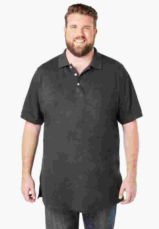 3-Pack Longer-Length Cotton Polos image number 1