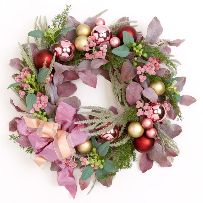 Blush Christmas Wreath image number null