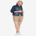 Stretch Chino Mid-rise Bermuda Shorts image number null