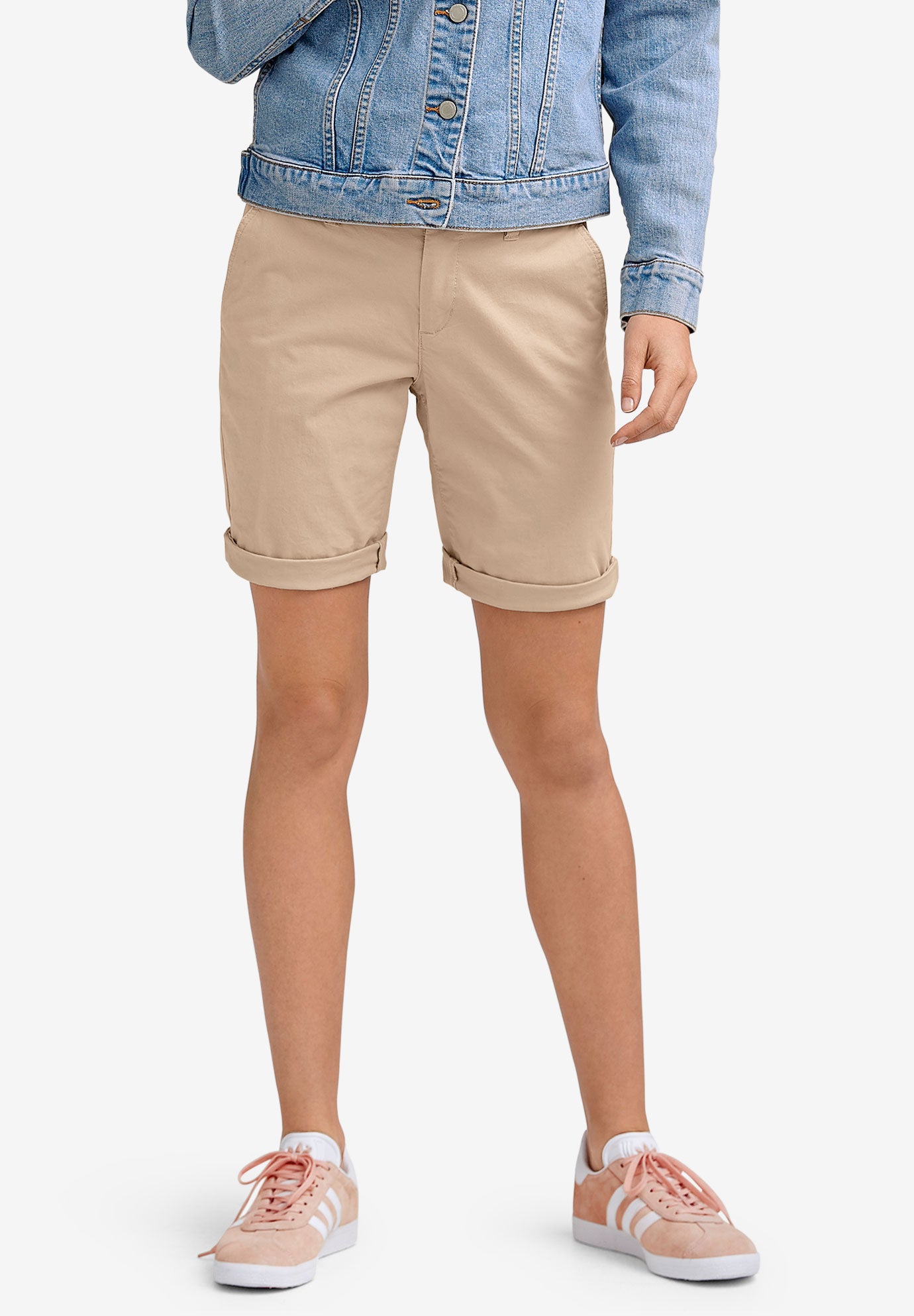 Stretch Chino Mid-rise Bermuda Shorts image number 0