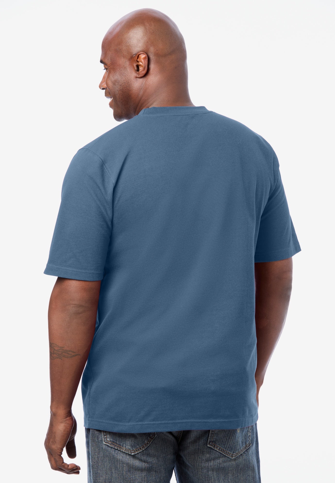 Lightweight Stretch Mesh Pique Crewneck image number 1