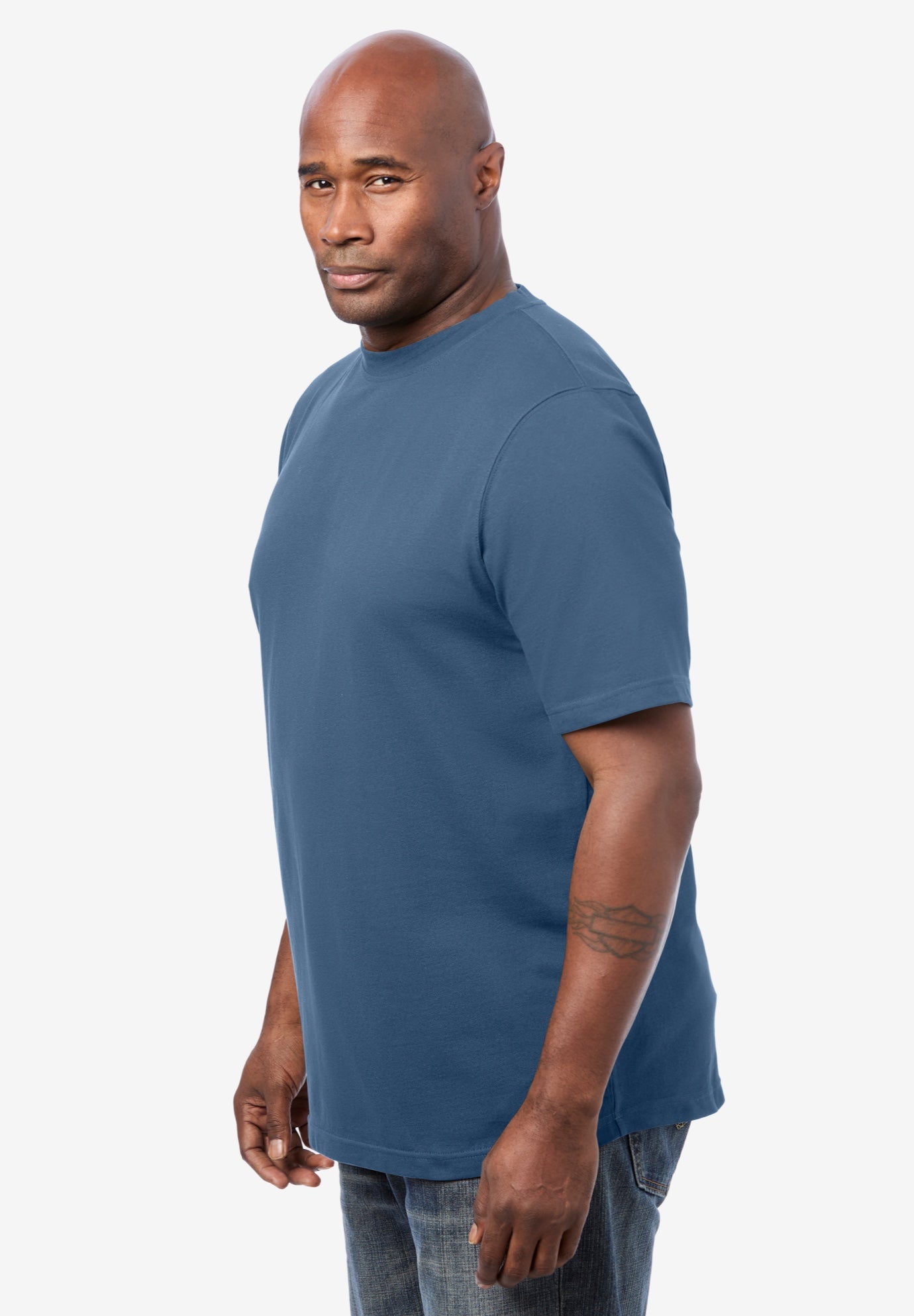 Lightweight Stretch Mesh Pique Crewneck image number 2