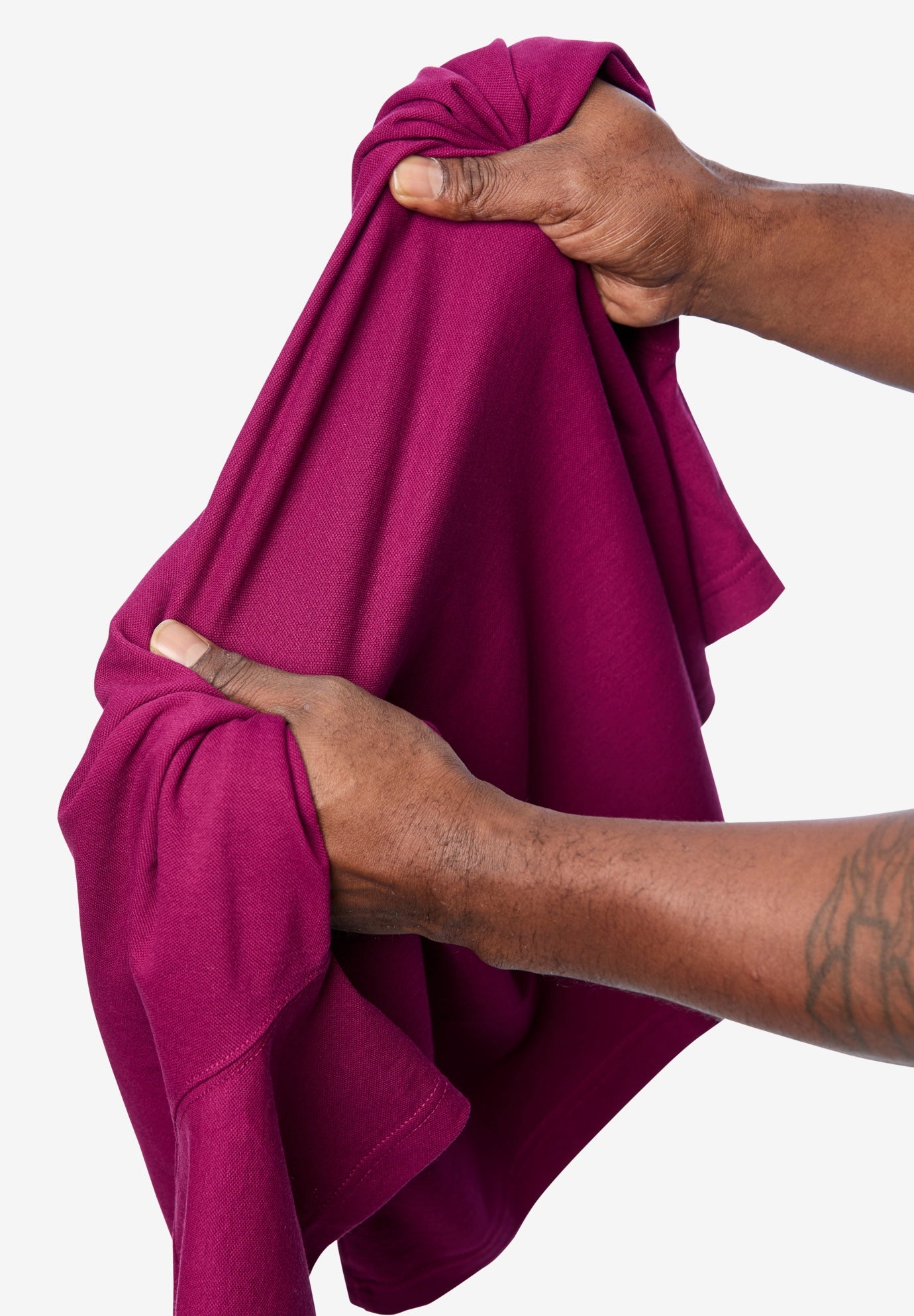 Lightweight Stretch Mesh Pique Crewneck image number 2