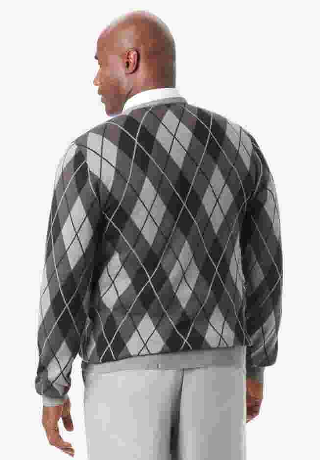 V-Neck Argyle Sweater image number 1