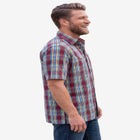 Plaid Wrinkle-Resistant Short Sleeve Button Down image number 2