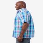 Plaid Wrinkle-Resistant Short Sleeve Button Down image number 3