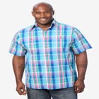Plaid Wrinkle-Resistant Short Sleeve Button Down image number 4