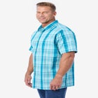 Plaid Wrinkle-Resistant Short Sleeve Button Down image number null
