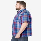 Plaid Wrinkle-Resistant Short Sleeve Button Down image number null