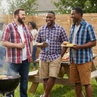 Plaid Wrinkle-Resistant Short Sleeve Button Down image number null