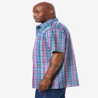 Plaid Wrinkle-Resistant Short Sleeve Button Down image number 3