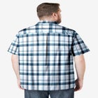 Plaid Wrinkle-Resistant Short Sleeve Button Down image number null