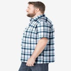 Plaid Wrinkle-Resistant Short Sleeve Button Down image number null