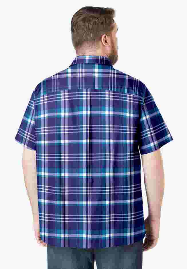Short-Sleeve Plaid Sport Shirt image number 2