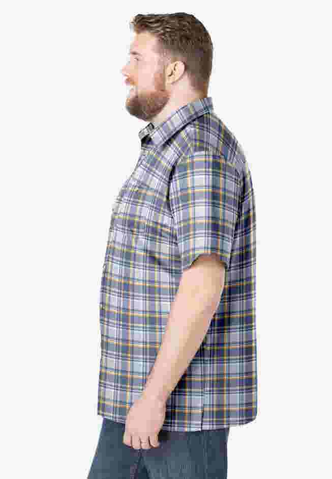 Short-Sleeve Plaid Shirt image number 3