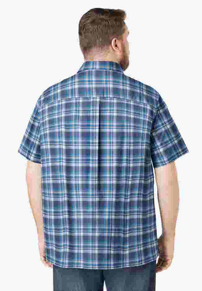 Short-Sleeve Plaid Sport Shirt image number 2
